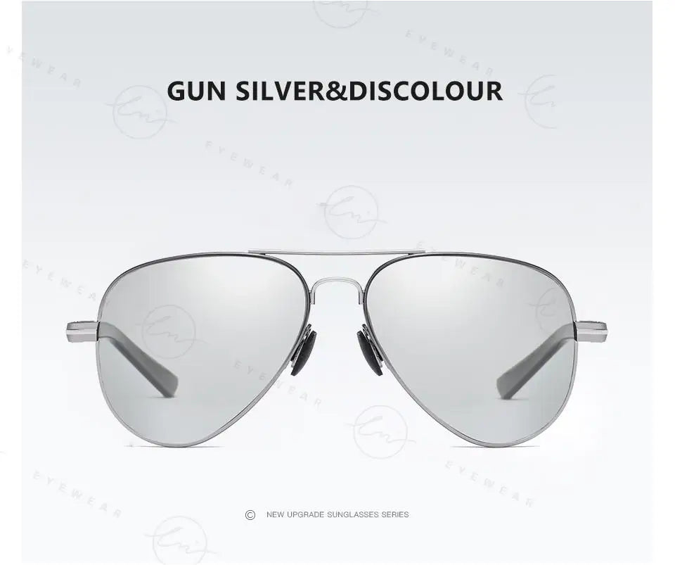 Design Aviation Sunglasses Polarized Man Photochromic UV400 Glasses Woman Anti-glare Driving Goggles zonnebril heren