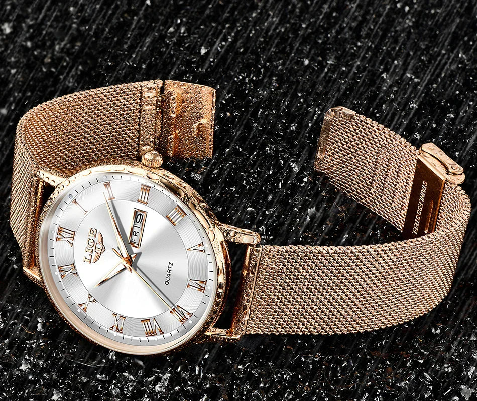 2024 New Watch Women Luxury Watches Ladies Creative Steel Women's Bracelet Watches Female Waterproof Clock Relogio Feminino
