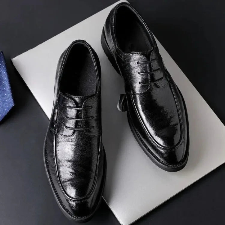 2026 Men's Height Increasing Dress Shoes Business Casual Elevator Oxfords Wedding Office Formal Spring Autumn Fashion