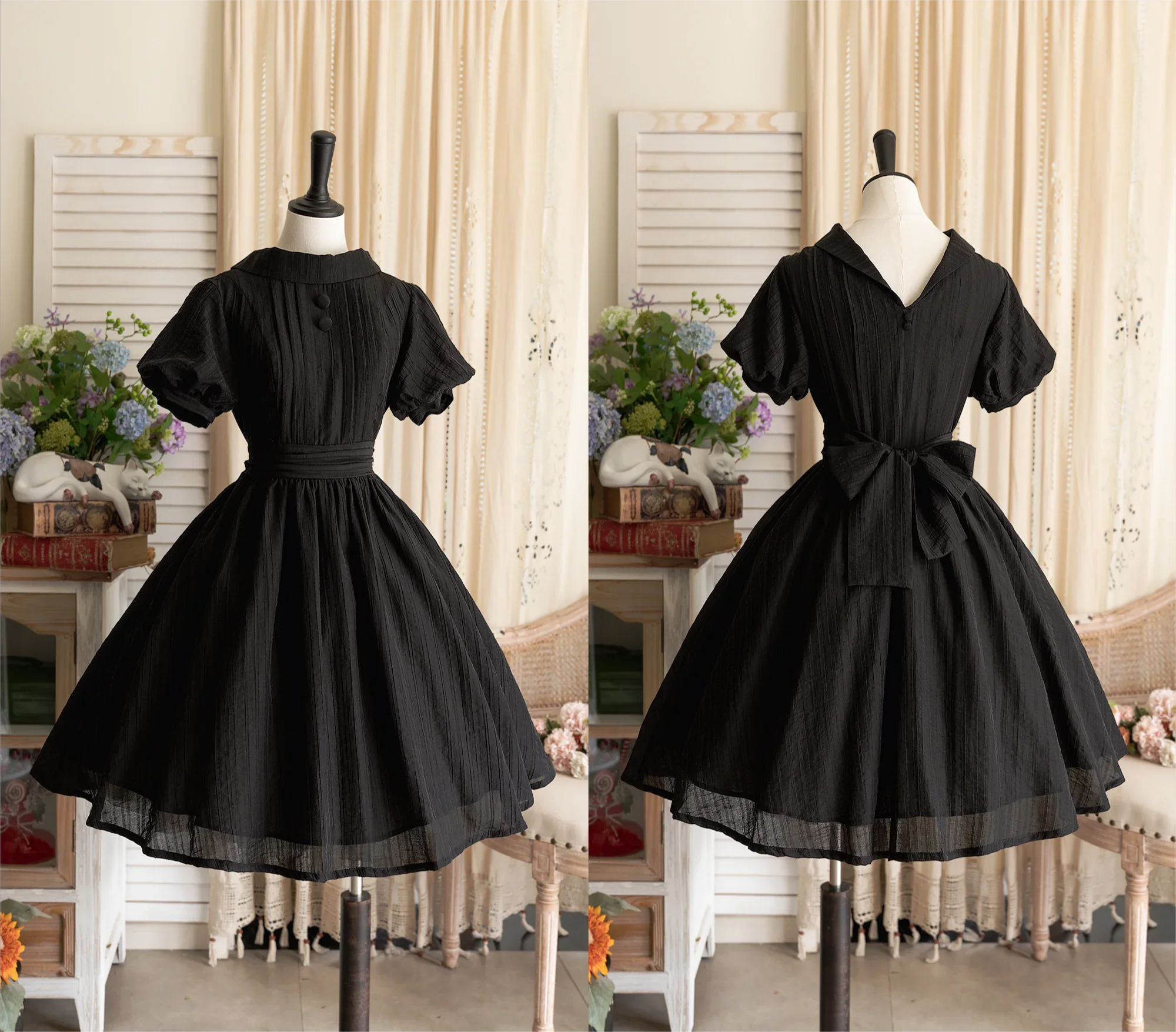 Retro Pastoral Style Elegant CLA Classical Tencel Dress for Women