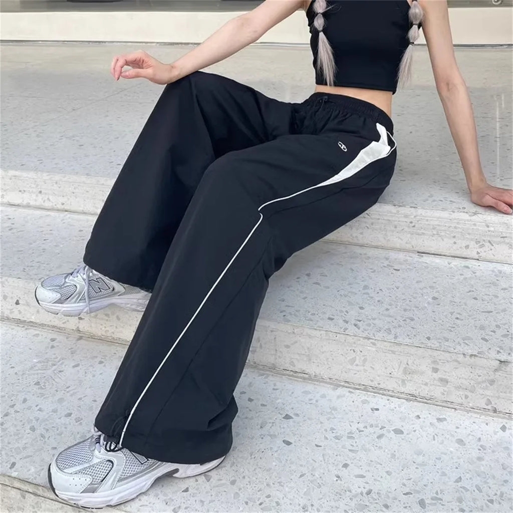 Women Casual Wide Leg Cargo Pants