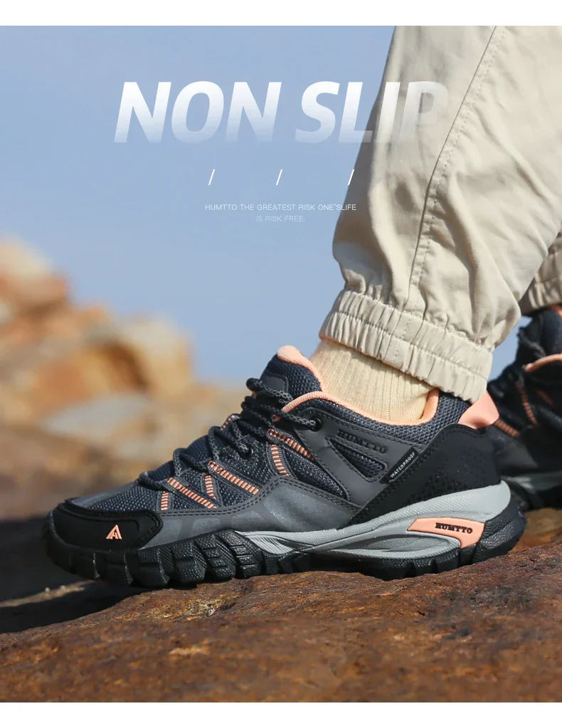 Hiking Shoes for Women Wear-resistant Outdoor Women's Sports Shoes Lace-Up Climbing Trekking Sneakers Woman 110609B