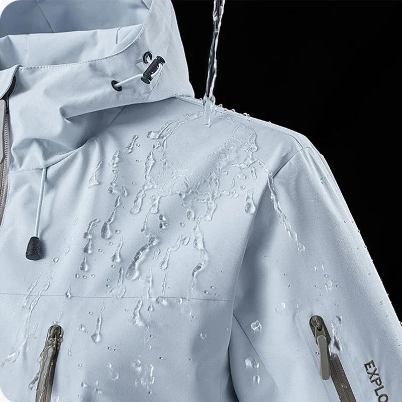 Unisex Rain Coat Hiking Camping Trekking Mountaineering Waterproof Jackets Men Women Outdoor Sporty Windproof Windbreaker