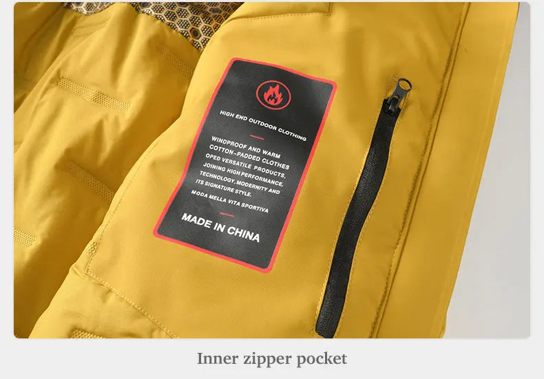 Unisex Waterproof Fleece Jackets Winter Windproof Thermal Windbreaker Men Women Hiking Camping Skiing Climbing Raincoat