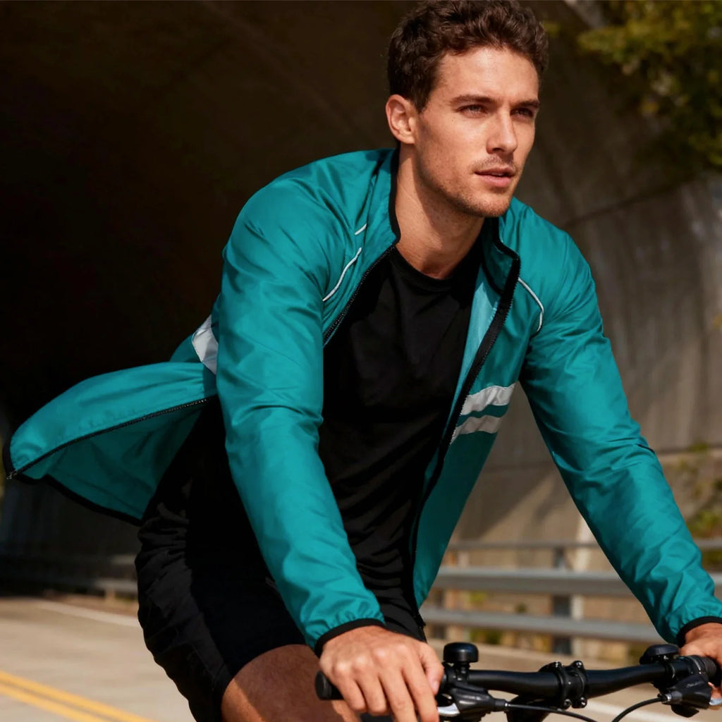 Wind Jacket Lightweight Cycling Windbreaker Windproof Bike Jacket Water Resistant Long Sleeve Jersey Wind Coat Vest