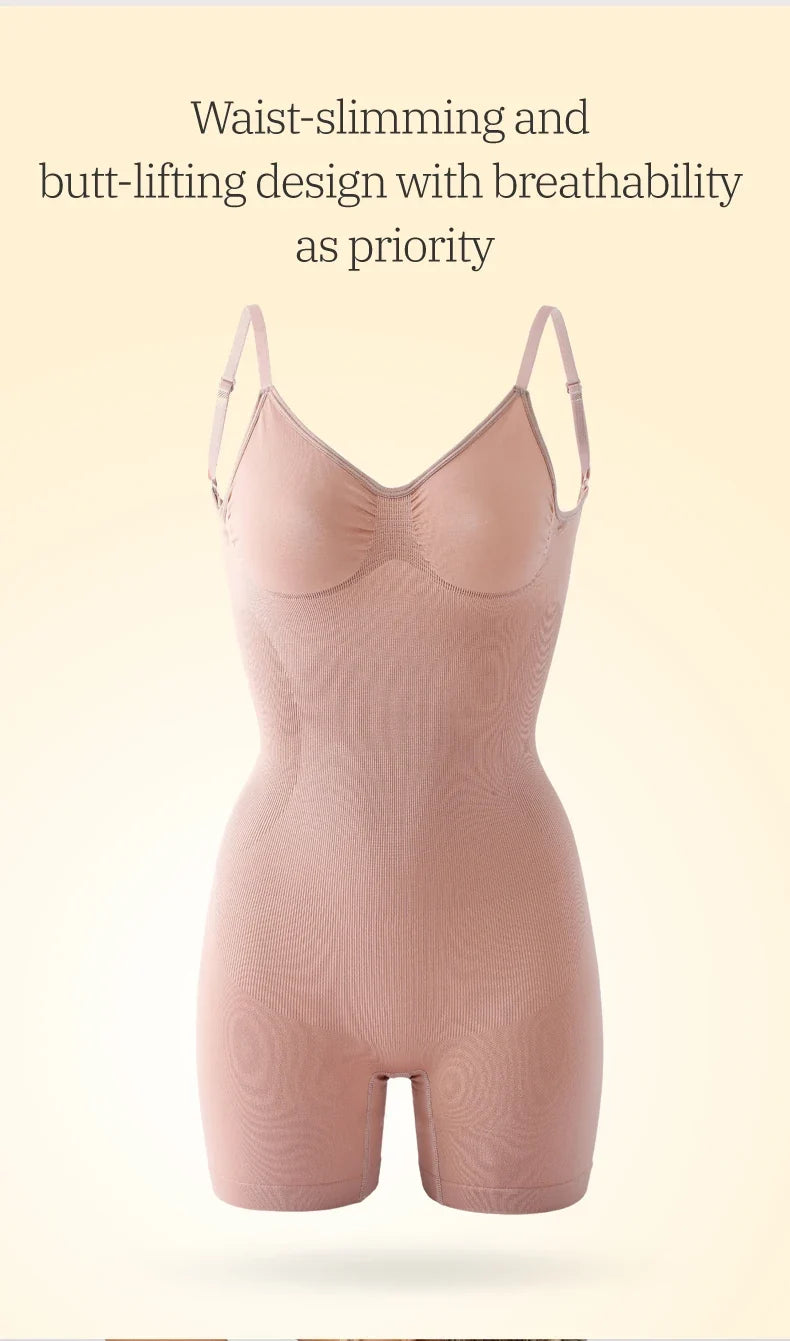 Seamless Low Back Bodysuit Shapewear Women Butt Lifter Smooth Body Shaper Backless Slimming Sheath Flat Belly Corset Underwear