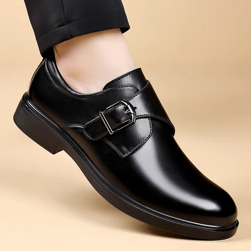 Classic Leather Men Loafers Fashion Man Casual Shoes Outdoor Slip on Flats Non-Slip Driving Shoe Business Moccasins Oxford Shoes