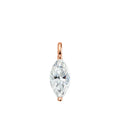 3carat Solitaire Marquise Cut Moissanite Collar Necklace for Women Sparkling Diamond Pendant Omega Neck Chain with Certificate