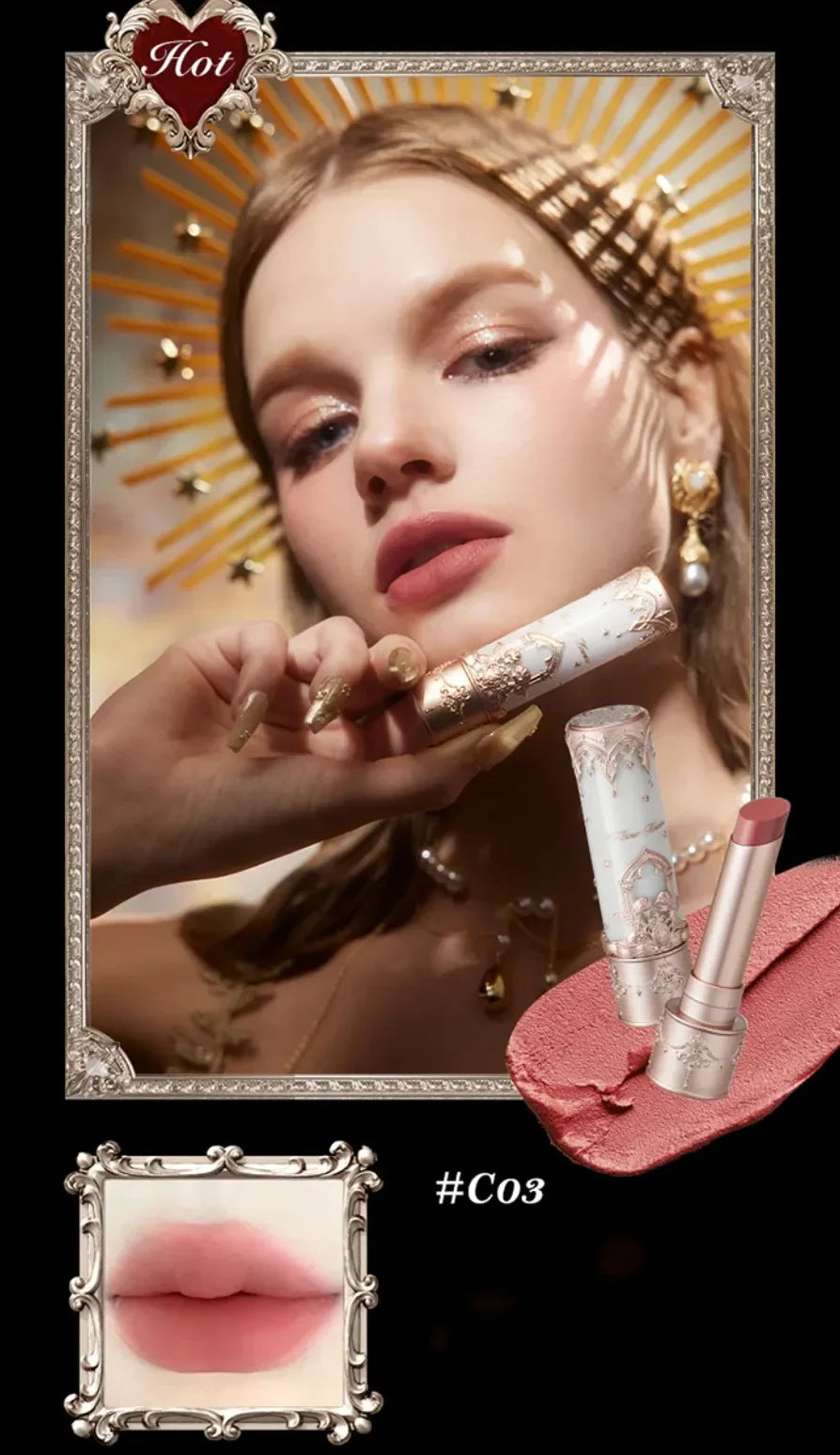 All In One Makeup Set Gift Box Garden Cushion Cream Foundation Matte Blush Long Lasting Velvet Lip Cream With Bag