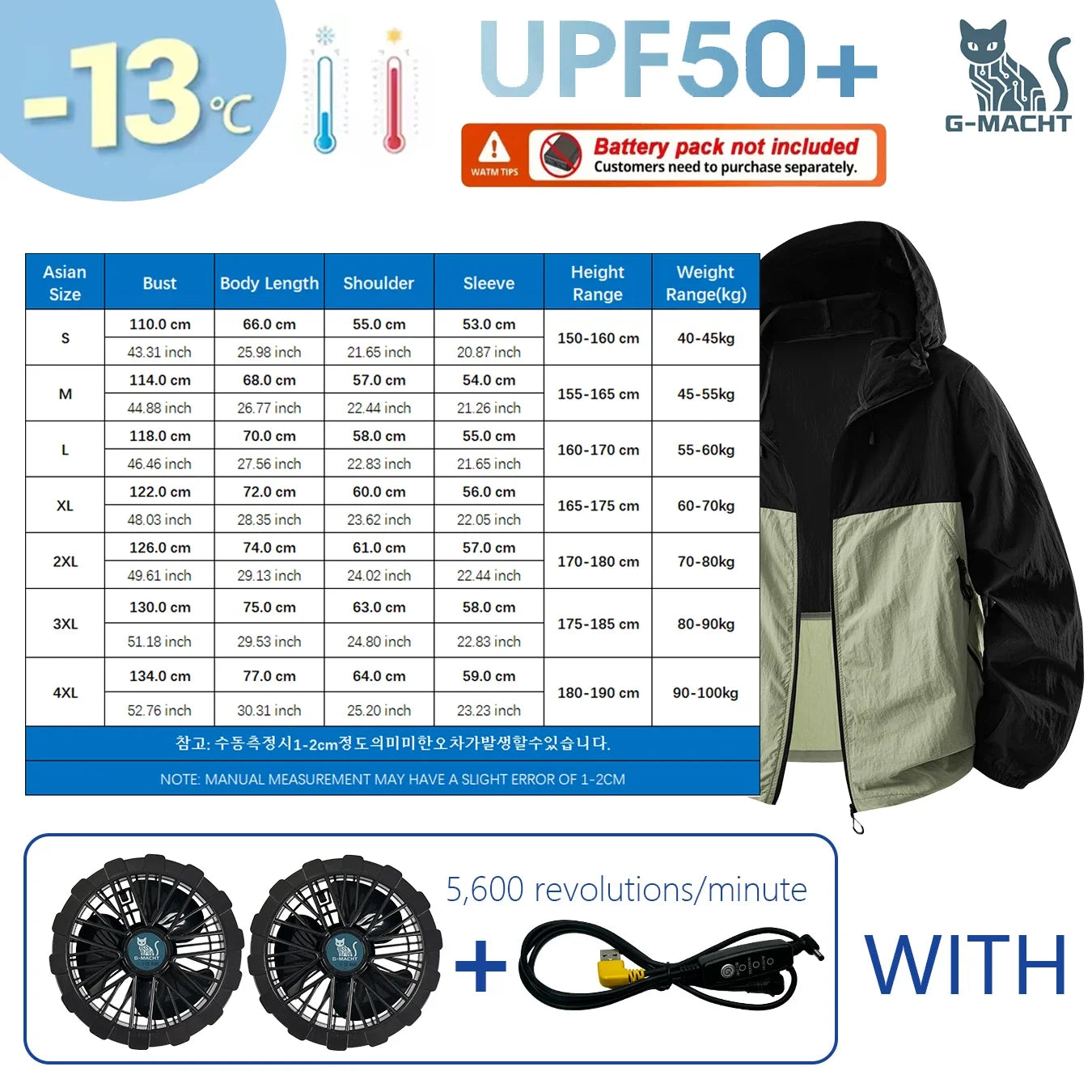 Couple Summer Cooling Fan Vest, Breathable Heat-Resistant Air Conditioned Sleeveless Workwear for Outdoor Use(Not Power)