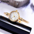 Women Bracelet Watch Retro Gold Bangle Women Watches Stainless Steel Retro Ladies Quartz Wristwatch Clock Dress Watch