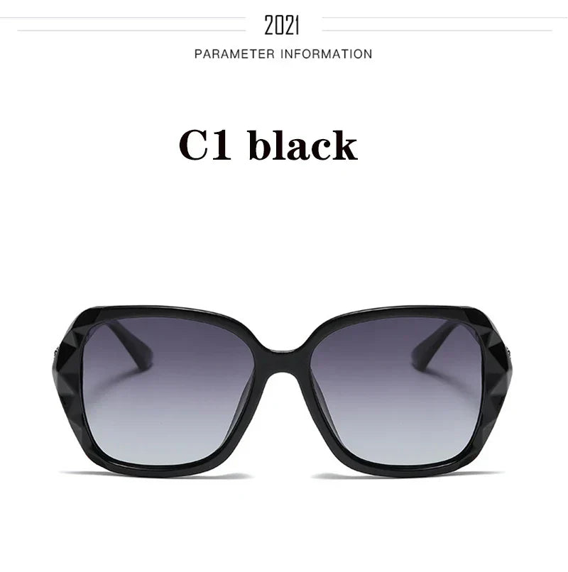 New 2022 big box polarized sunglasses han edition tide female uv web celebrity sunglasses driving round glasses female