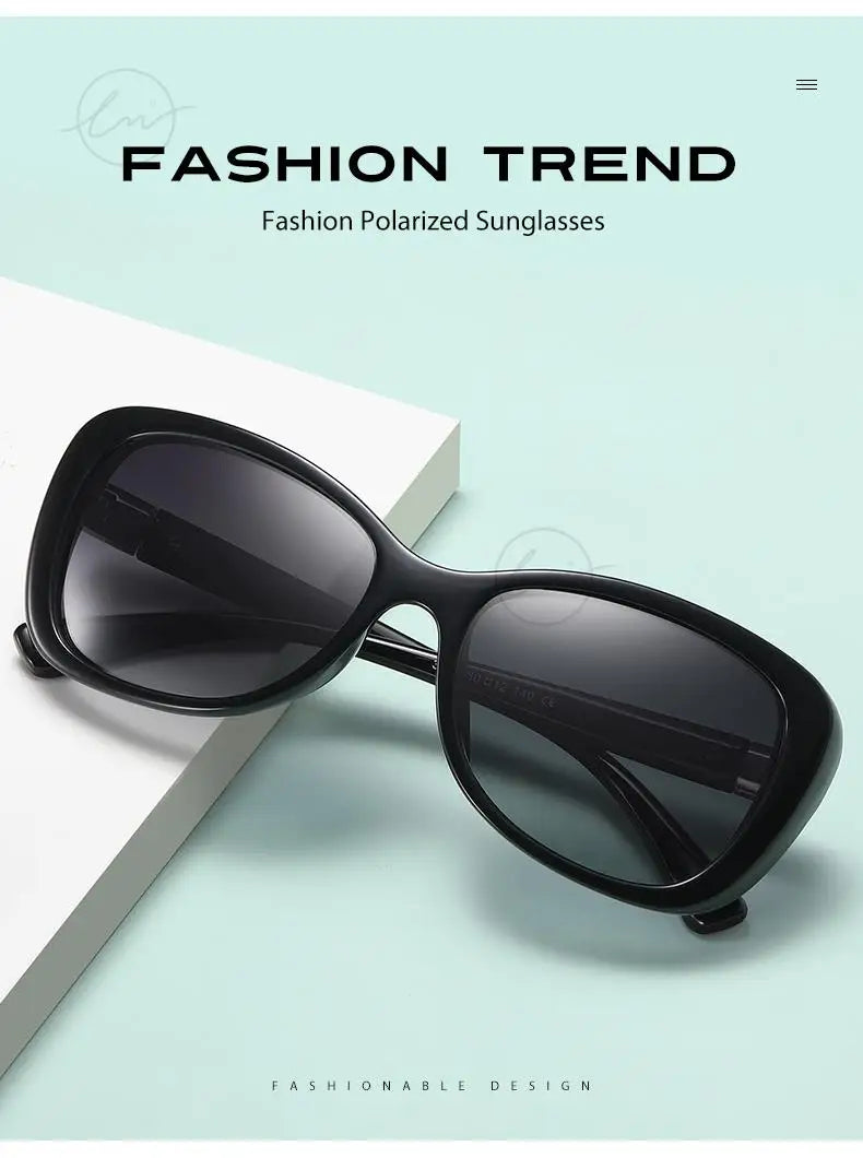 Young Style Women's Sunglasses Gradient Polarized Driving Glasses Luxury Design Ladies Elegant Lunette De Soleil Femme