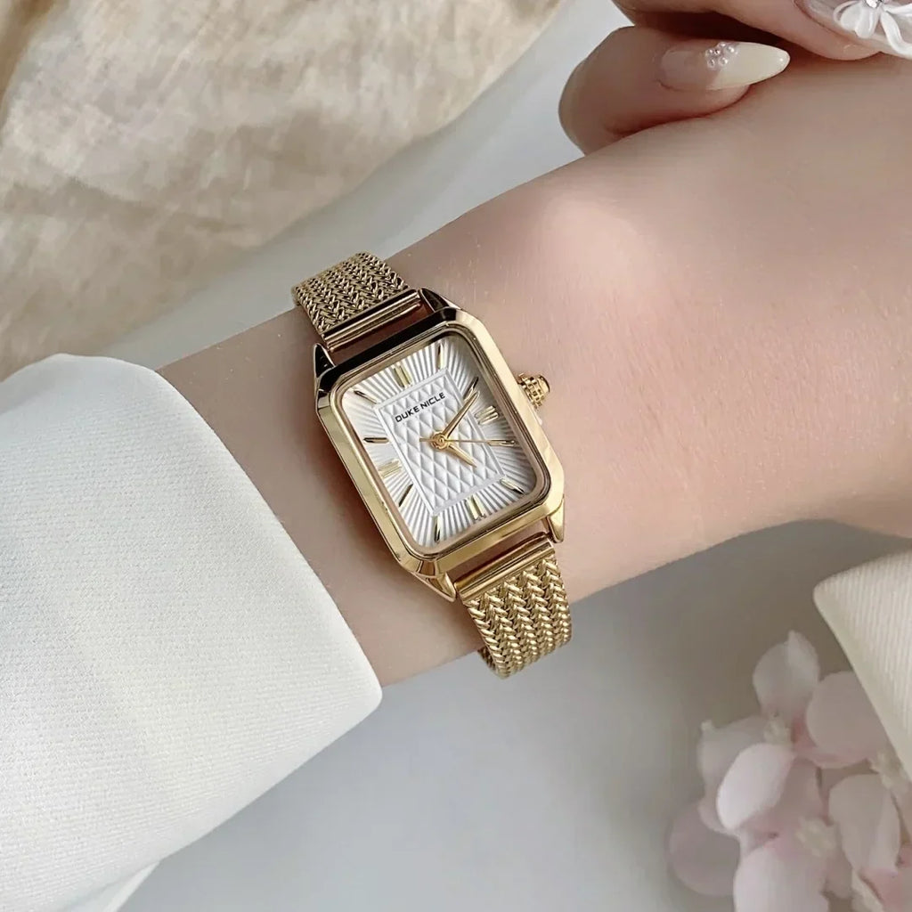 Simple Quartz Waterproof Wristwatch Ladies Wristwatch Elegant Gold Watch Stainless Steel Women's Watches Relogio Feminino