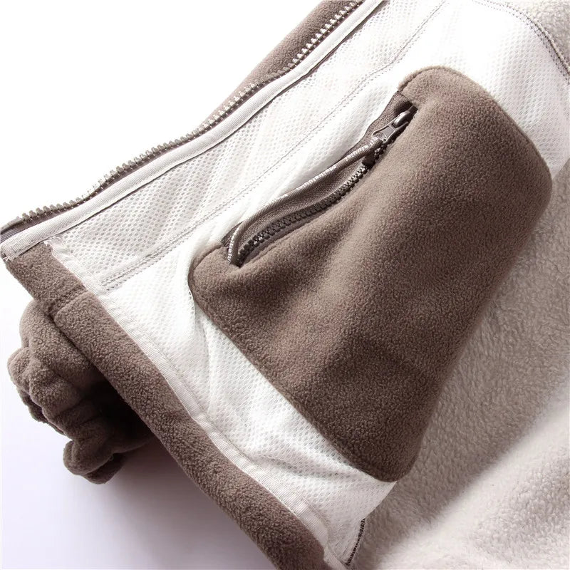 جاكيت رجالي مزدوج من صوف الفرو، سميك ودافئ بقصة فضفاضة، خريف وشتاء، مقاسات M-XXL