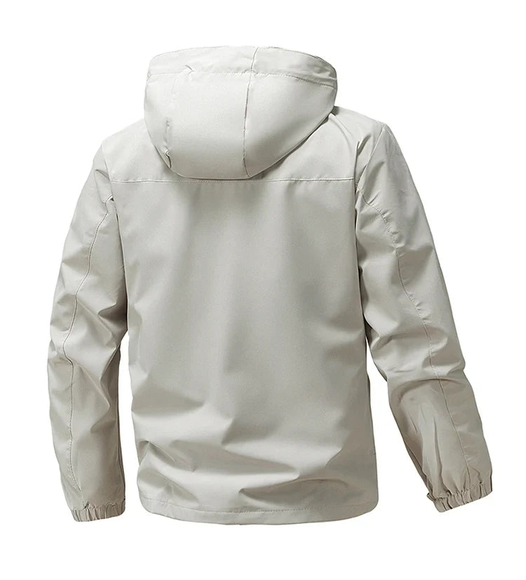 Waterproof Windbreaker Men Jacket Autumn Spring Outdoor Softshell Hooded Coat Sports Hiking Camping Coats Lightweight Jackets
