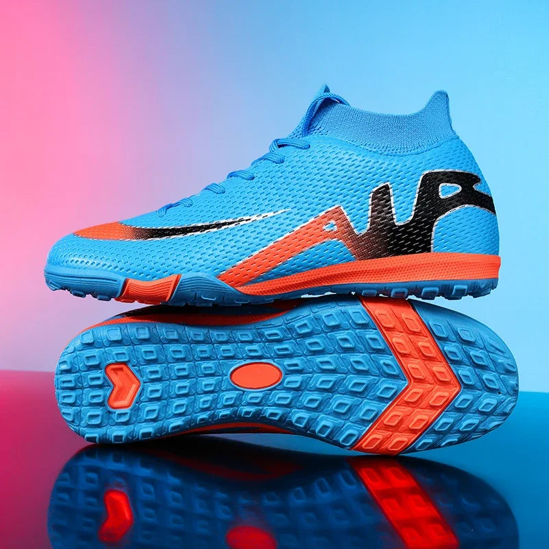 New Men Football Boots Grass Futsal Sneakers High-quality Match Cleats High-top Non-Slip Soccer Shoes Indoor Hot-selling Outdoor