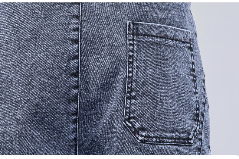 Four Seasons Blue Cargo Jeans Men Streetwear Denim Jogger Pants Baggy Harem Jean Trousers Male Oversize Large size4 5 6 7XL 8XL