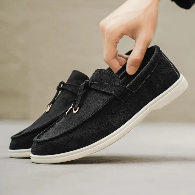 Men’s Suede Casual Loafers – Slip-On Soft Sole Shoes for Everyday Comfort
