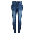 Jeans for Women Push Up Denim Pants Moto Biker Skinny Jeans 2024 Fashion Clothes Pantalones De Mujer Pantalon Femme Blue 2XL 3XL