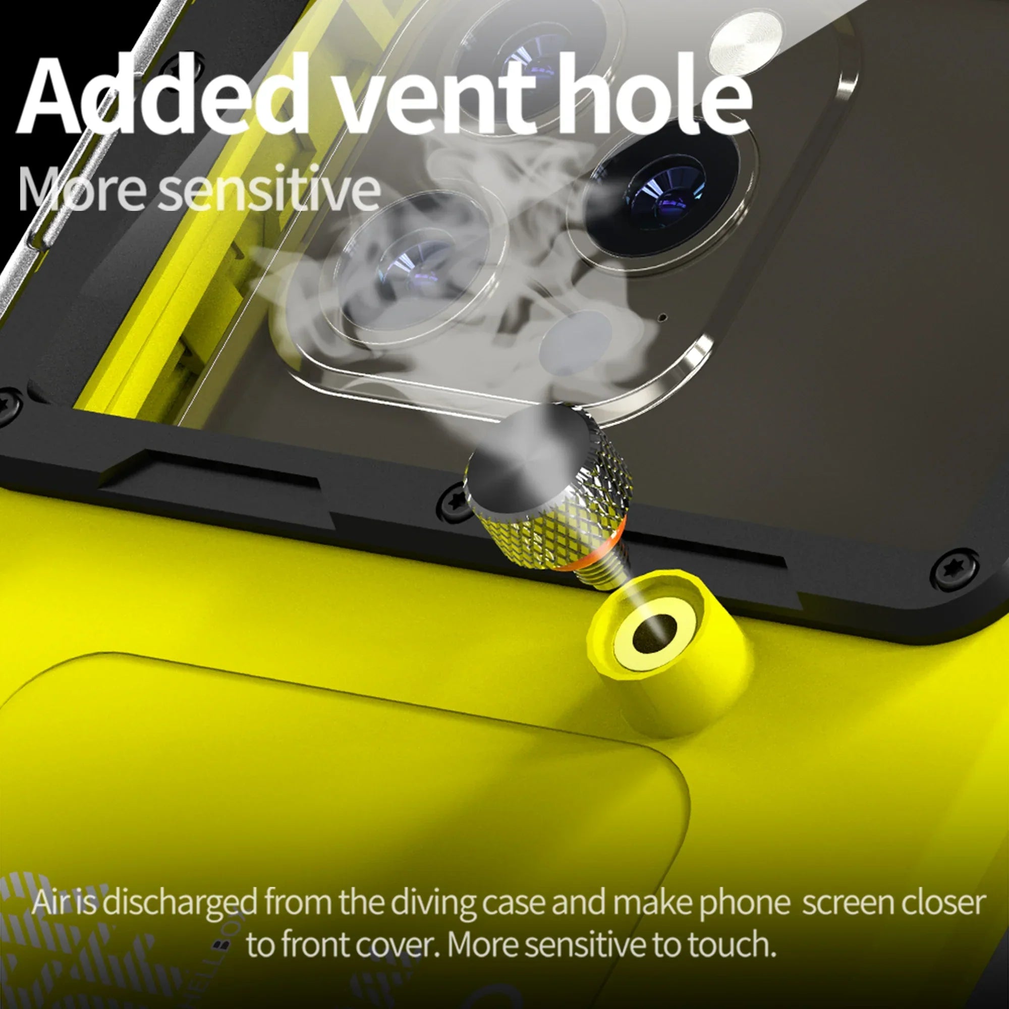Multi-functional, durable, waterproof, 15m/50ft, universal 6.9 inch waterproof phone case, IP68, professional diving photography