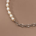 925 Sterling Silver Baroque Pearl Fashion Bracelet Chain Link For Women Irregular Design Fine Female Jewelry Gifts