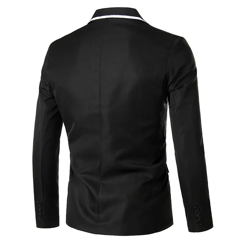 Man Party Dresses Leather Dress Coats Suits Blazer Clothing Men's Solid Color Suit Coat Mens Blazers