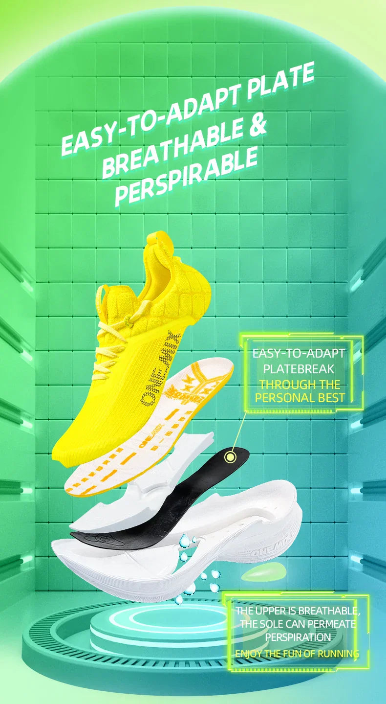 Carbon Fiber Plate Running Shoes Traction Shock Absorption Sneakers Professional Marathon PB Racing Sports Trainers Shoes
