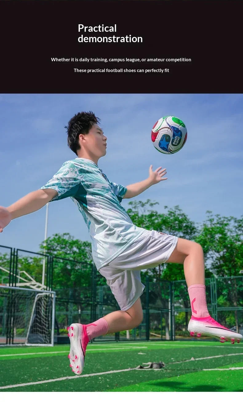 New Men Soccer Shoes Futsal Cleats Ultralight Hot Sale Football Boots Unisex High-quality Women Professional TF/FG Sneakers