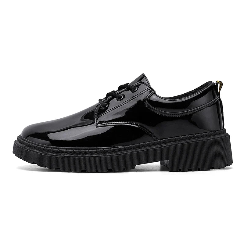 Men's Formal Dress Shoes – Classic Lace-Up Faux Leather Office Shoes for Business & Events