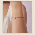 Moissanite Dancing Beads Bracelet Adjustable 925 Sterling Silver Wrist Pendants Chain for Women Twinkling Love Gift