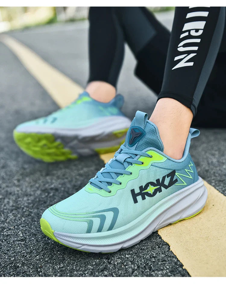 Carbon Plate Air Cushion Running Shoes for Men Soft Chunky Sneakers Women Daily Commuting Shoes Outdoor Casual Walking Shoes