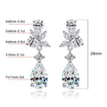 All Moissanite Earrings for Women Wedding Party Luxury Earring Jewelry s925 Sterling Sliver Plated 18k Gold Ear Stud