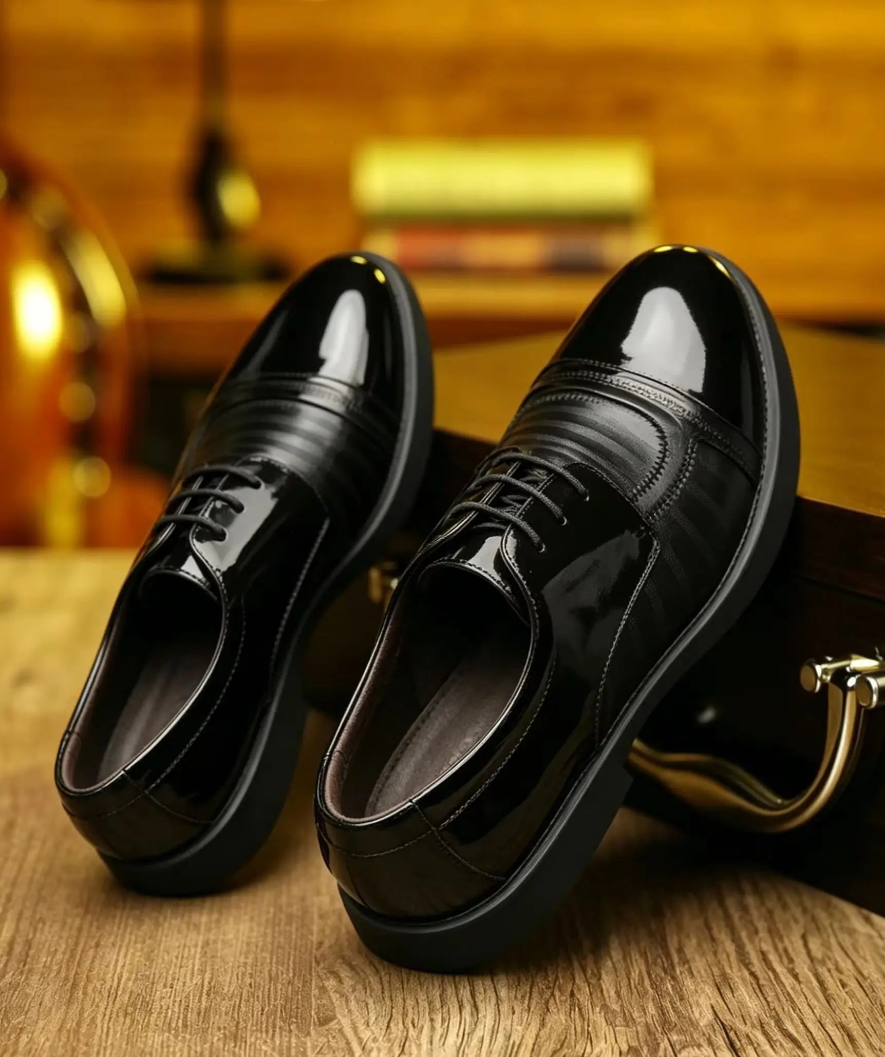 Fashionable Men's Daily Comfortable Business Office Formal Shoes Low Cut Round Toe Multifunctional Men's Wedding Shoe