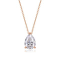 1-4CT Pear Cut D Color Moissanite Pendant Necklace for Women S925 Silver Plated 18k Gold Waterdrop Shape Necklaces Jewelry Gift