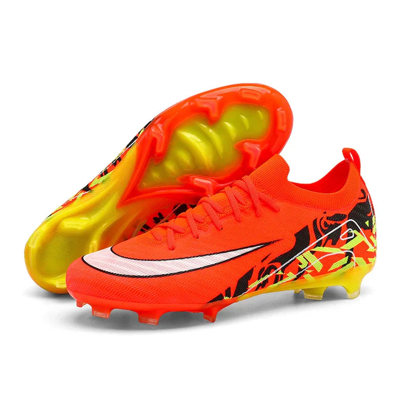 New Men Soccer Shoes Sneakers Original Football Boots Training Long Spikes Drop Shipping Futsal Cleats Match Ultralight Indoor