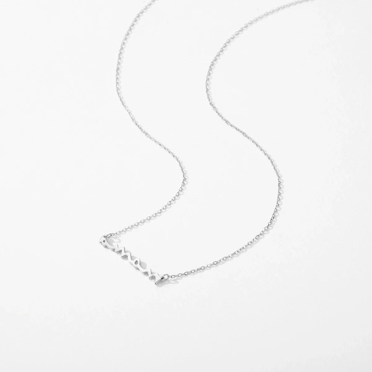Classic Design 925 Sterling Silver Letter Mama Pendant Necklace For Women Mom Mama Mother's Day birthday Christmas Gift