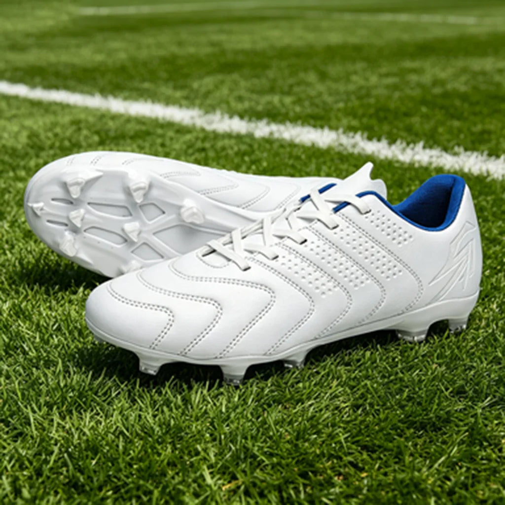 AG FG Athletic Soccer cleats PU Fabric Comfort Upper TPU Anti-slip Long Studs Sole Reliable Quality Adult Kids Training Shoes