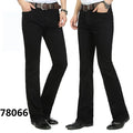 Male Bell Bottom Denim Trousers Slim Boot Cut Jeans Men's Clothing Casual Business Flares Pants