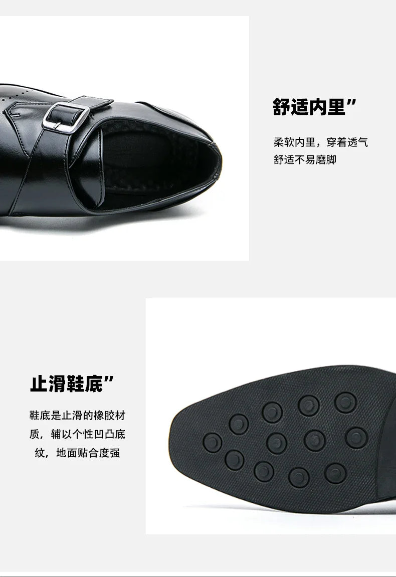 Leather Shoes For Man Loafers Casual Fashion Business Formal Shoes wedding Big Size Designer Shoes High Quality