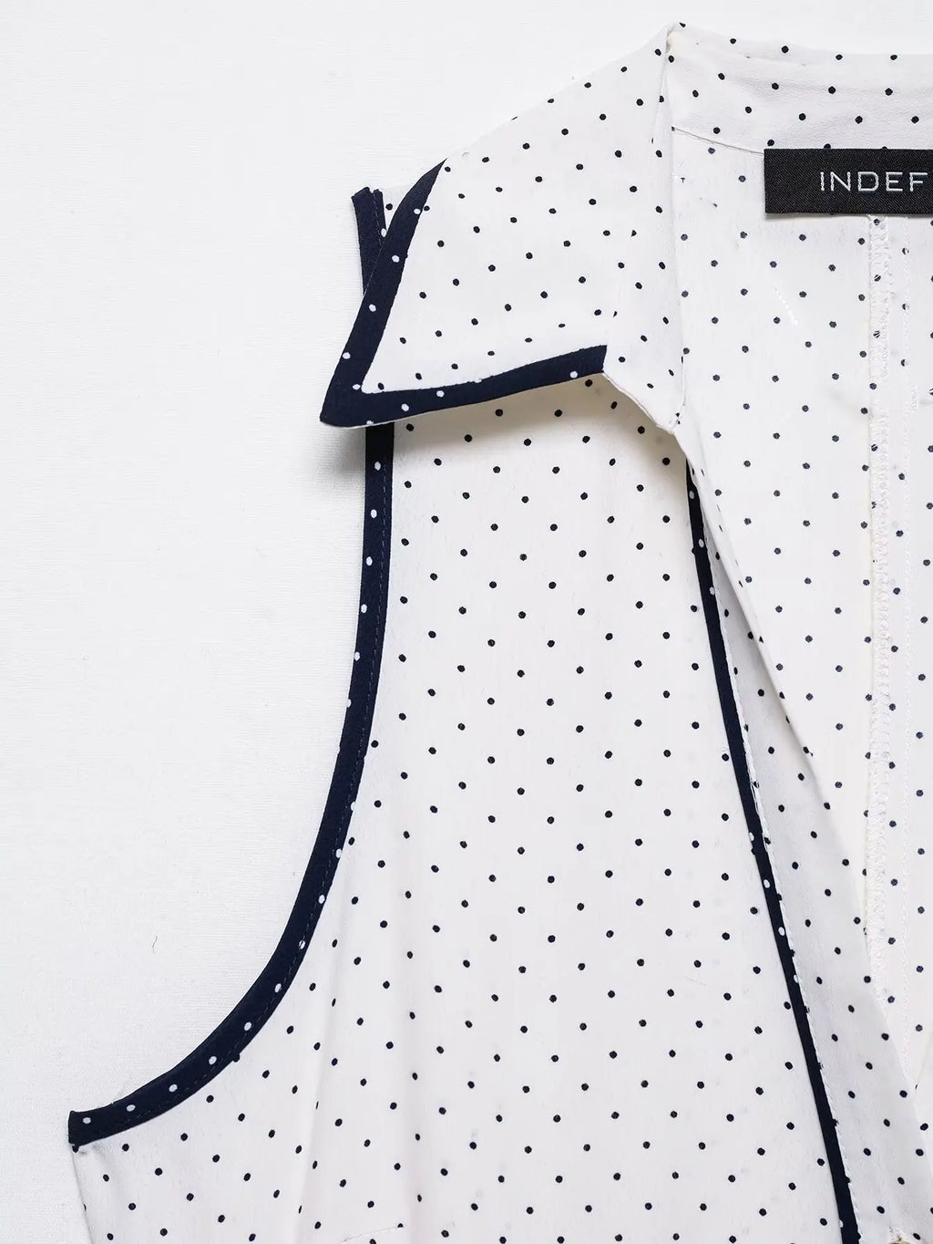 Woman Elegant Chic Sleeveless Single-breasted Midi Dress Summer Women Sexy White Polka Dot Shirt Style Chart Dress Mujer