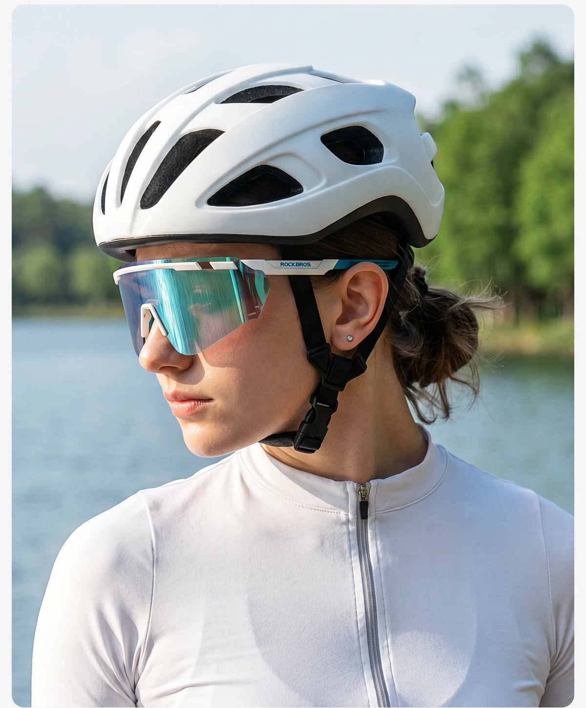 Cycling Glasses Photochromic UV400 Protection Sports Sunglasses Windproof Lightweight Carbon Fiber Outdoor Bike Glasses