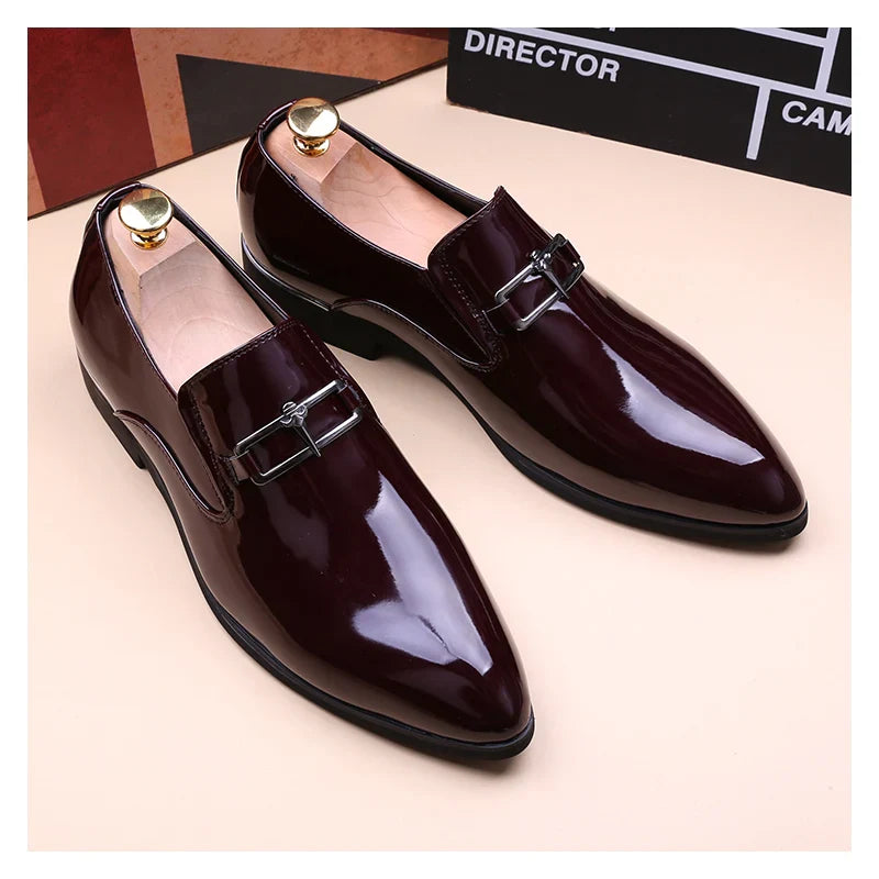 Men's Business Shoes Summer Light Soft Leather Shoes Loafers Slip on Comfortable Dress Shoes for Men Casual Boat Driving Shoe