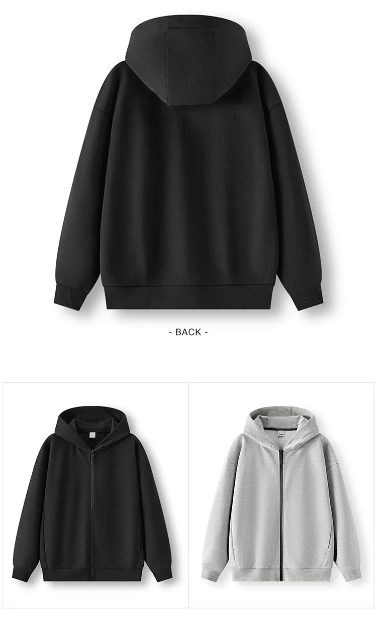 Jacket Men Hooded Cardigan Coat Couple 2025 New Spring Casual Outfit Minimalist and Versatile for Daily Wear