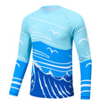Men's Summer Fishing Shirt for Beach Vacation Swimming T-shirt, Quick-dry UPF 50+ Rash Guard Breathable Top for Board Sports