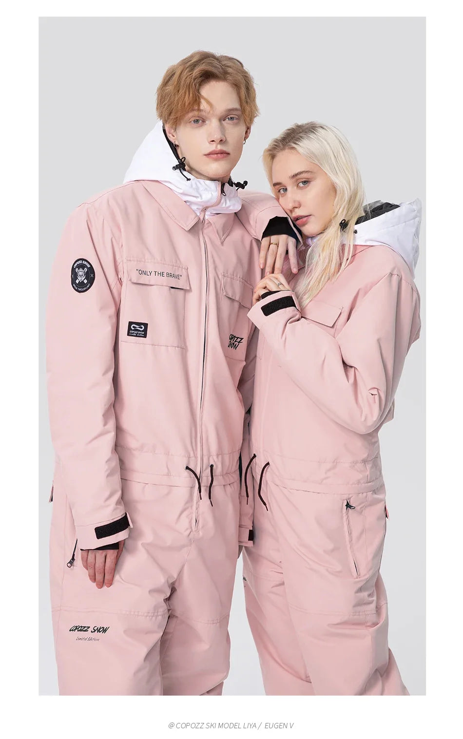 Winter Ski Suit Men Women Waterproof Warm Ski Overalls Outdoor Sports Snowboard One Piece Ski Jumpsuit Skiing Clothing