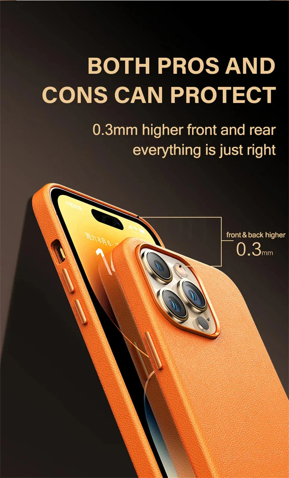 Original For Magsafe Animation Leather Case For iPhone 13 Mini 14 15 16 Pro Max Plus Magnetic Wireless Charging Shockproof Cover