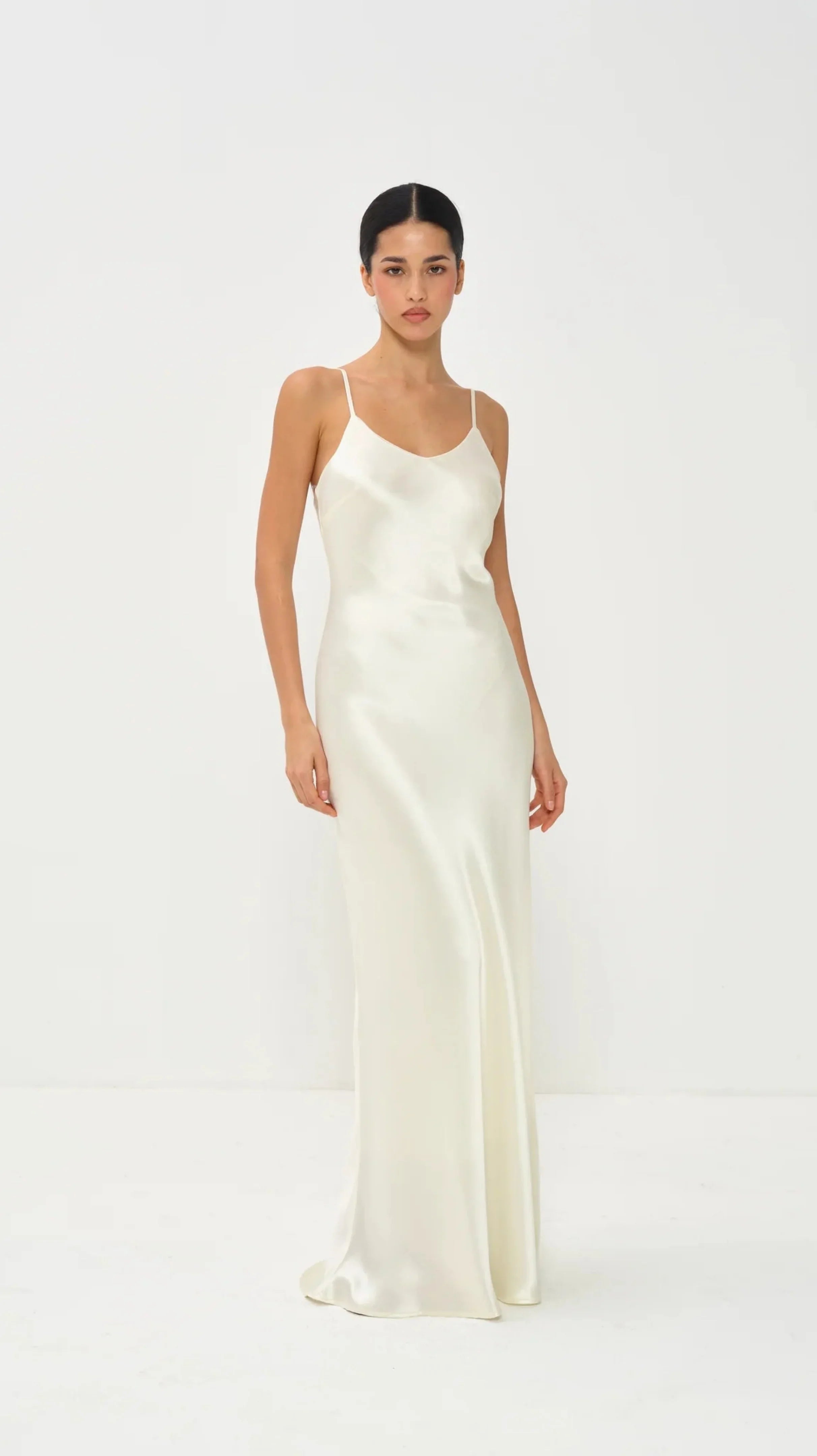 Simple White Chiffon Cape Maxi Dress Wedding Dress Beach Vacation Photoshoot Elegant Party Dresses Women's Formal Evening Gown
