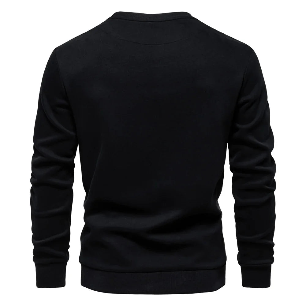 Mens Patckwork Cotton-blend Crew Neck Sweatshirts Fashion Casual Sport Round Neck Pullover Sweatshirt for Men
