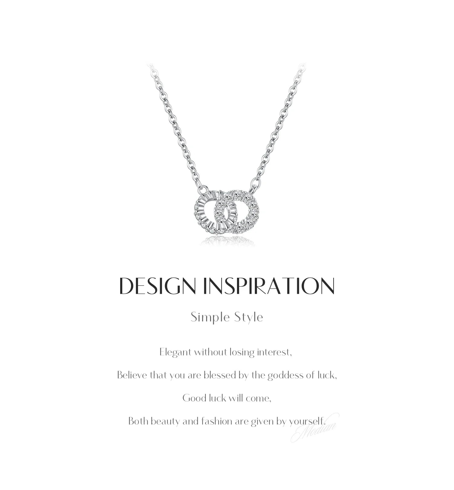 925 Sterling Silver Sparkling Circle Lock Fashion Pendant Necklaces Basic Daily Trendy Jewelry For Women Christmas Gifts